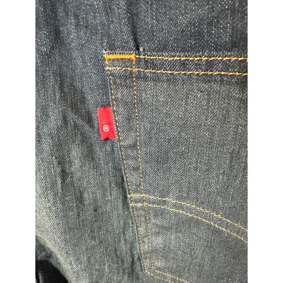 Levi’s 502 Taper Men's Stretch Denim Jeans Sz 42 x 30 Blank Tab Blue Casual Work - Picture 9 of 15